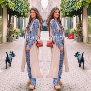 ZARA BNWT Tied Floral Blouse + Pants 2pc Coord Set